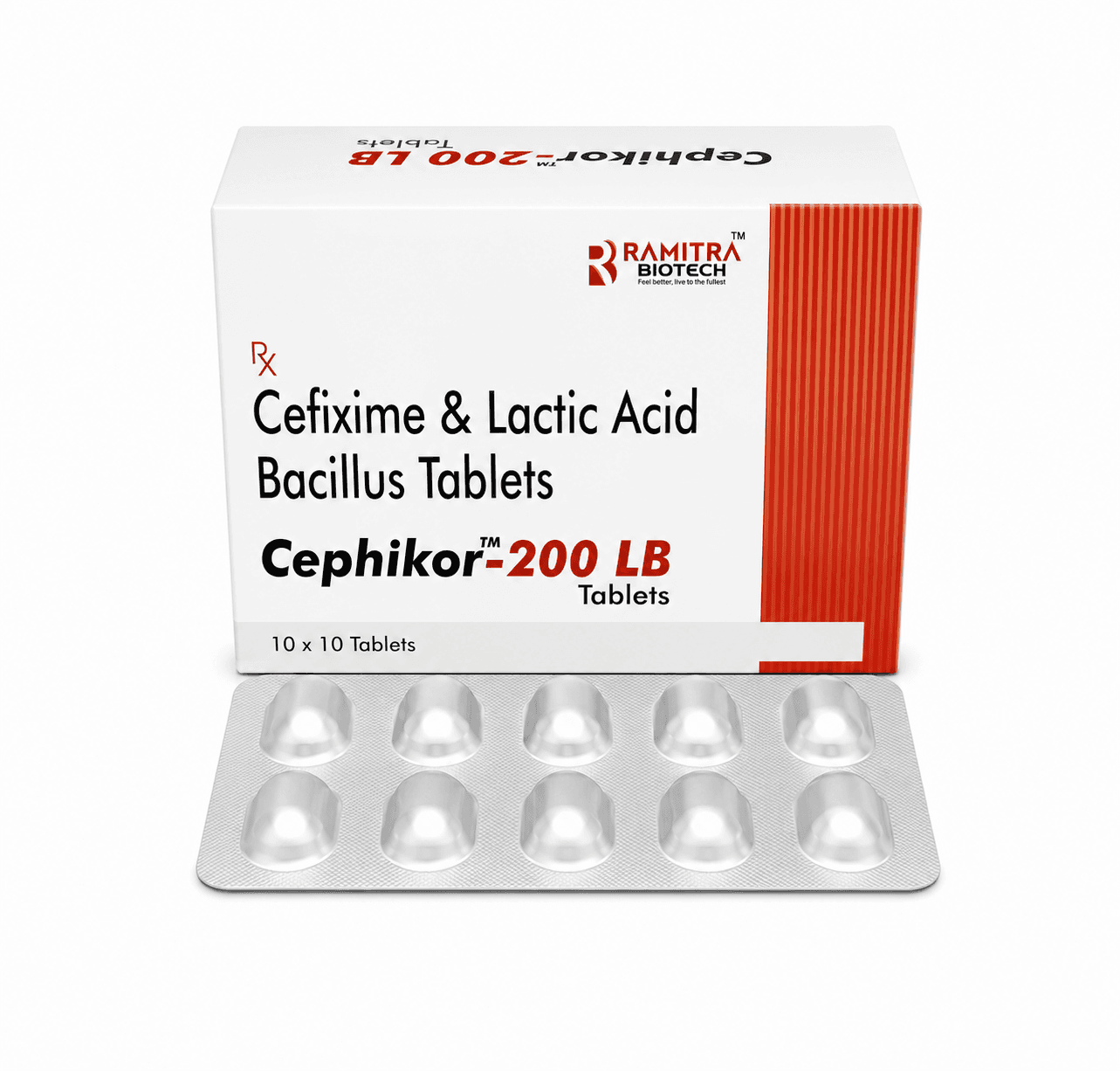 CEPHIKOR 200 LB - Cefixime 200mg Lactic Bacillus tablet