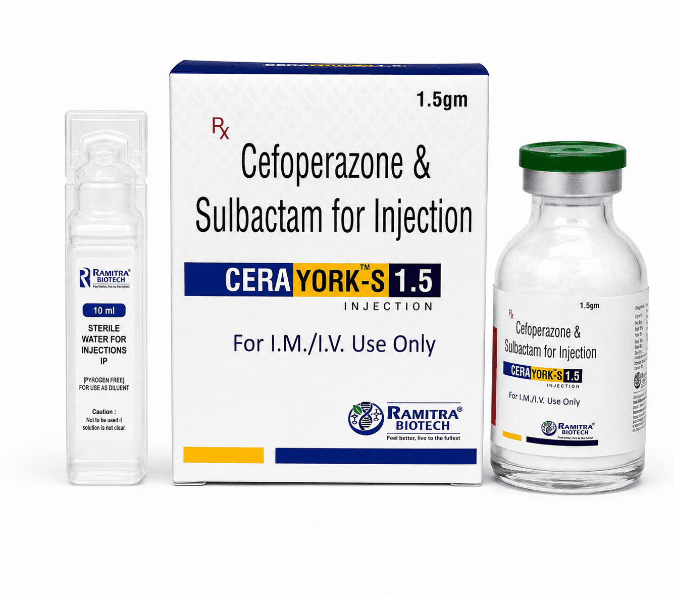 CERAYORK-S 1.5 - Cefoperazone Sulbactam injection