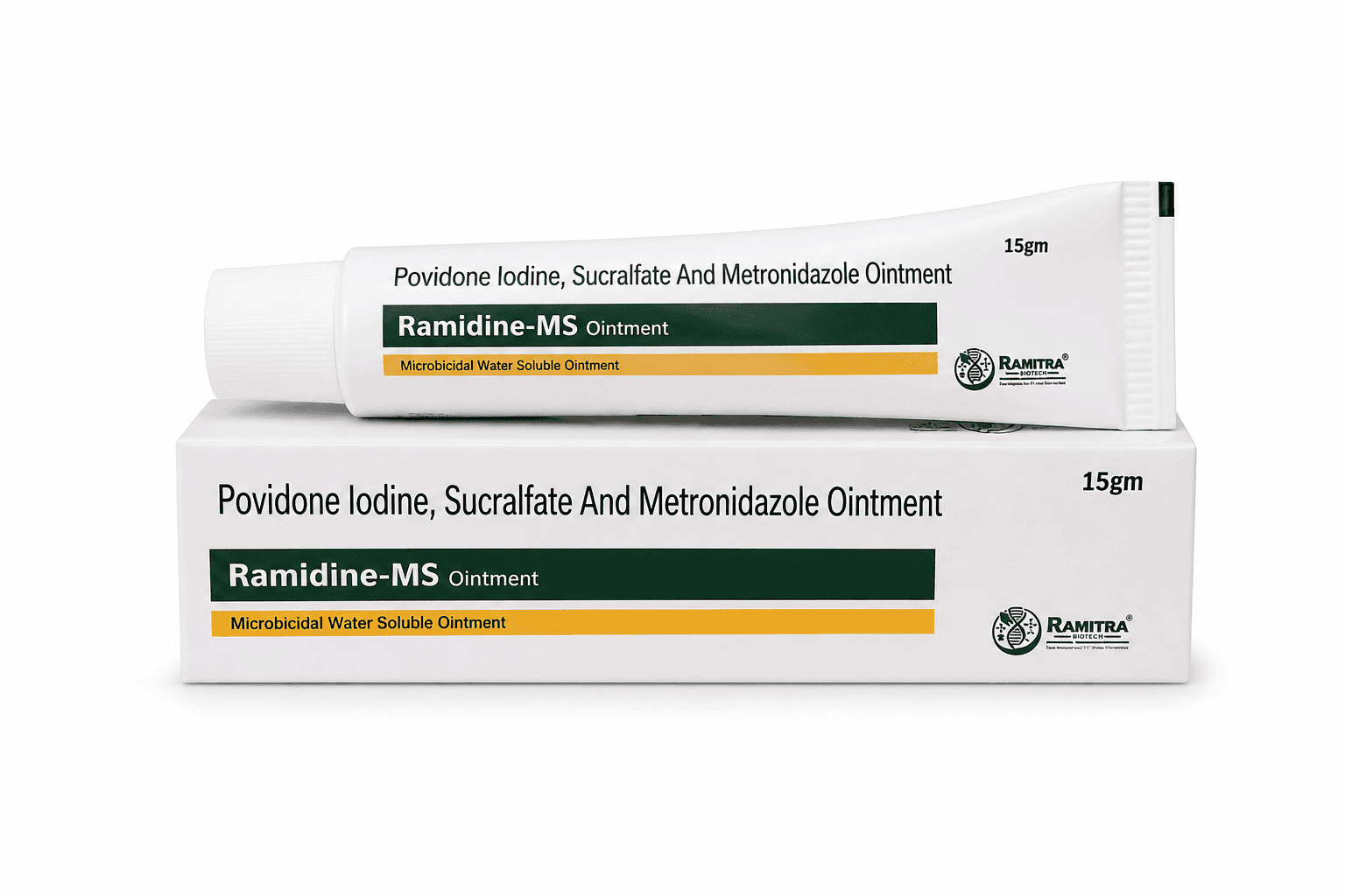 RAMIDINE-MS - Povidone Iodine Sucralfate Metronidazole tube