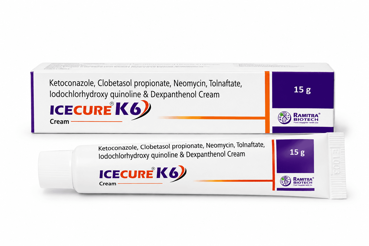 ICECURE-K6 - Clobetasol Tolnafate Neomycin Ketoconazole cream