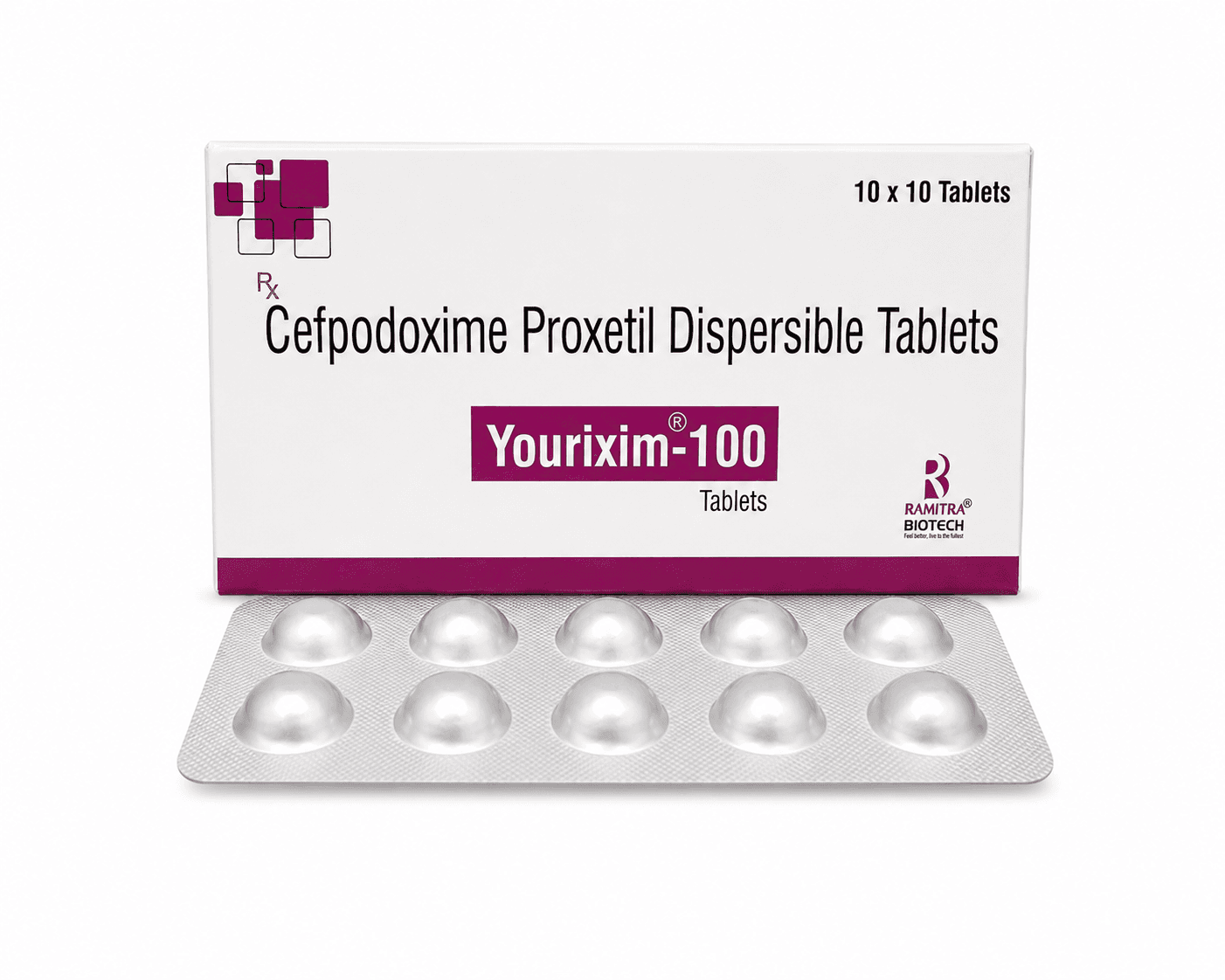 YOURIXIM 100 - Cefpodoxime Proxetil 100mg tablet