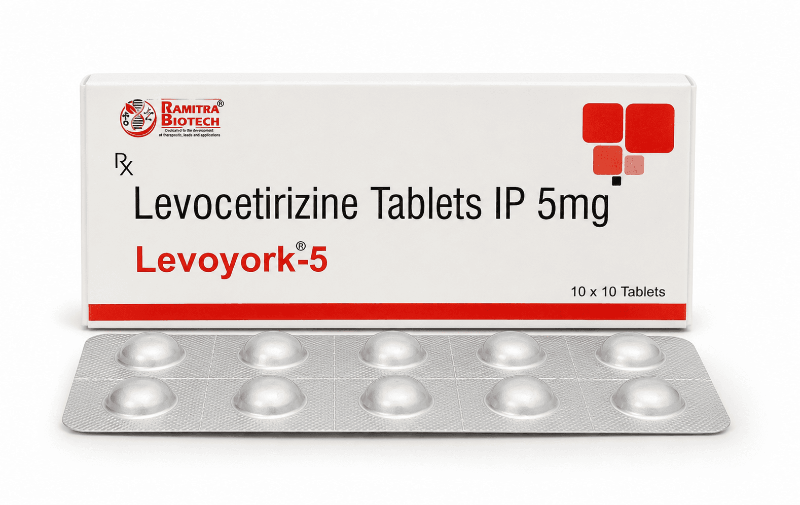 LEVOYORK-5 - Levocetirizine 5mg tablet