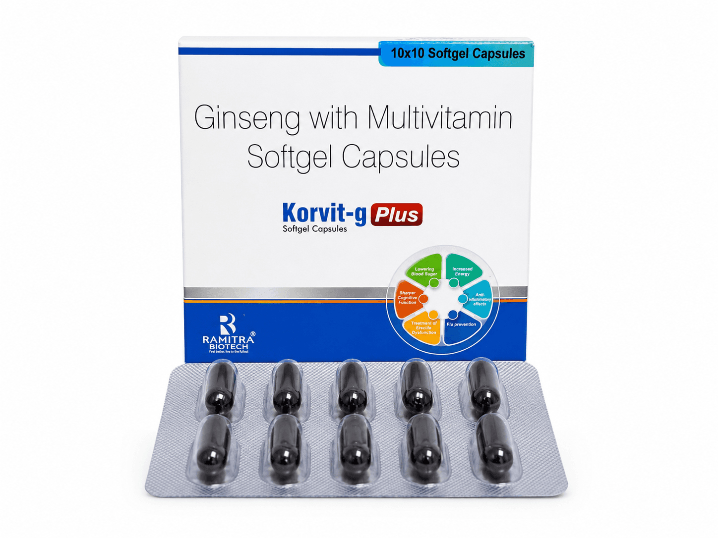 KORVIT-G PLUS - Multivitamin Ginseng soft gel capsule