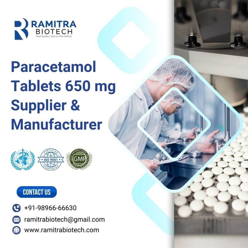 Paracetamol Tablets 650 mg Supplier & Manufacturer